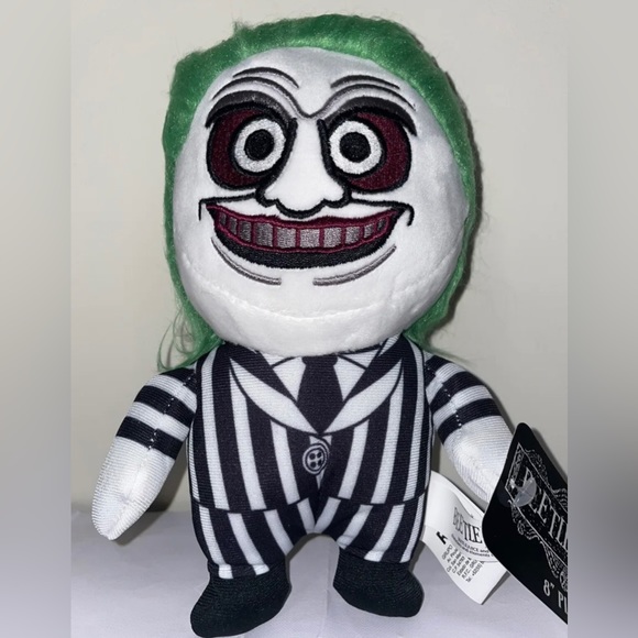 Tim Burton Beetlejuice Plush 8" Collectible Ruz Warner Bros Halloween BRAND NEW - Picture 1 of 4